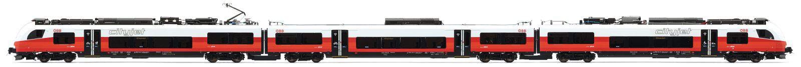 Jägerndorfer JC73250 - N - 3-tlg. Triebzug Rh 4744 Desiro Cityjet, ÖBB, Ep. VI